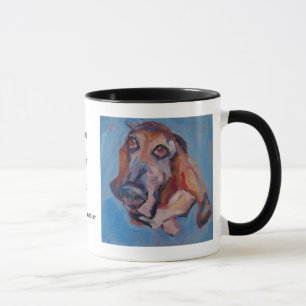 Basset Hound-SCHUSS! Tasse • Haustier-Porträts 