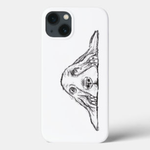 Basset Hound schwarz weiß einfaches Hundewelpen Au Case-Mate iPhone Hülle