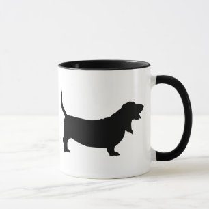 Basset Hound (Schwarzes) Tasse