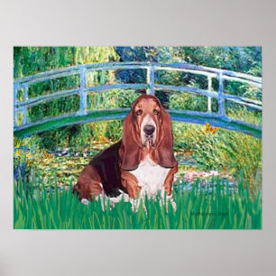 Basset Hound - Seerosenbrücke Poster