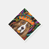 BASSET HOUND SERVIETTE (Ecke)