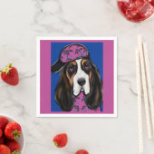Basset Hound Serviette (Beispiel)