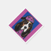 Basset Hound Serviette (Ecke)