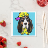Basset Hound Serviette (Beispiel)
