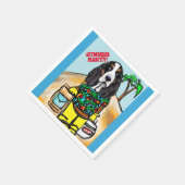 BASSET HOUND SERVIETTE (Ecke)