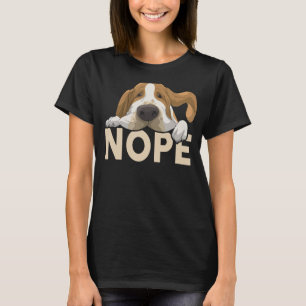 Basset-Hound-Shirt-Nope nicht heute Funny Mama Vat T-Shirt