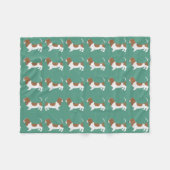 Basset Hound Small Fleece Blanket (Vorderseite (Horizontal))