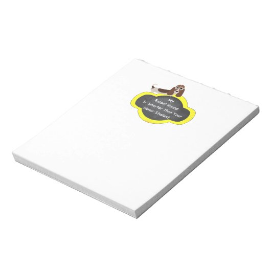 Basset Hound Smarter Notizblock (Rotiert)