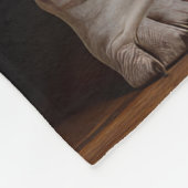 Basset Hound Snowy Sleigh Weihnachtsdekor Fleecedecke (Ecke)