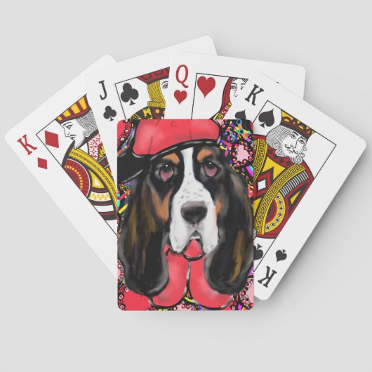 Basset Hound Spielkarten (Rückseite)