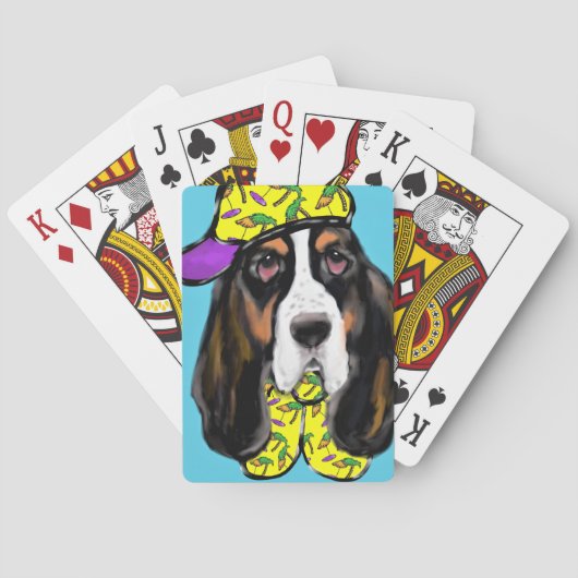 Basset Hound Spielkarten (Rückseite)
