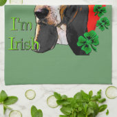 Basset Hound St Patricks Day Handtuch (Gefaltet)