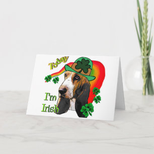 Basset Hound St Patricks Day Karte