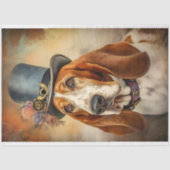 Basset Hound Steampunk 2 Dekoupage Paper Seidenpapier (Vorderseite)