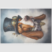 Basset Hound Steampunk 3 Dekoupage Paper Seidenpapier (Vorderseite)