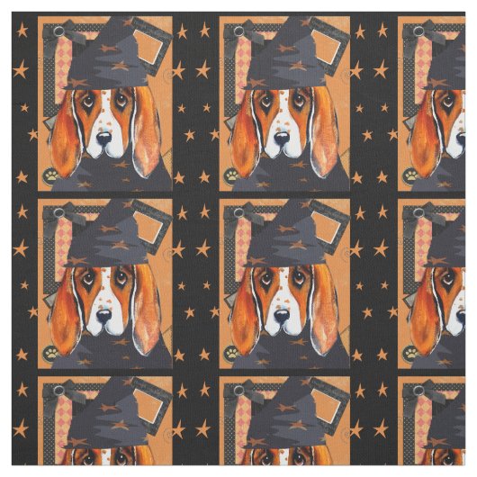 Basset Hound Stoff (Muster)