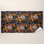 BASSET HOUND STRANDTUCH (Vorderseite)