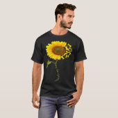 Basset Hound Sunflower T-Shirt (Vorne ganz)