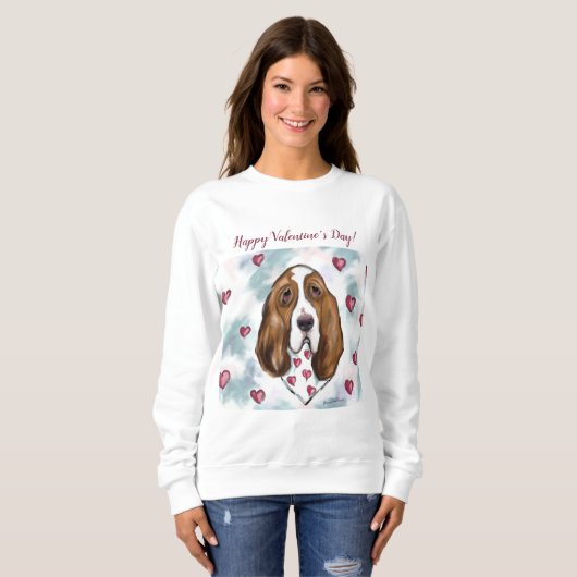 Basset Hound Sweatshirt (Vorne ganz)