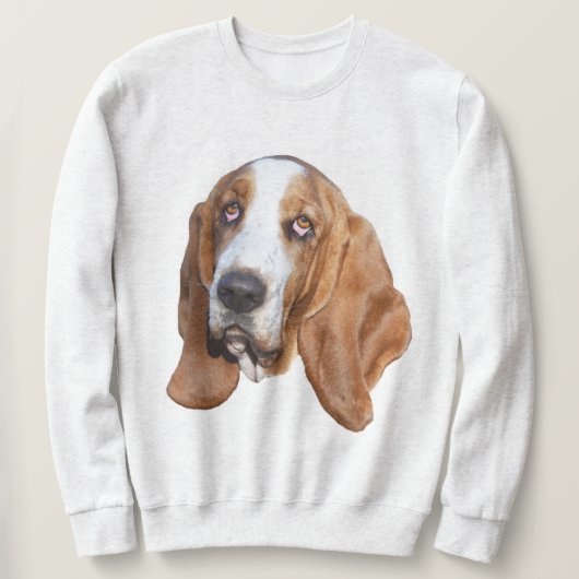 Basset Hound Sweatshirt (Design vorne)