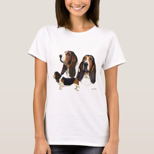 Basset Hound T-Shirt (Vorderseite)