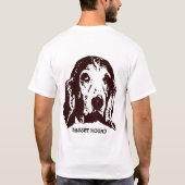 Basset Hound T-Shirt (Rückseite)