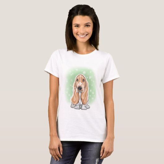 Basset Hound T-Shirt (Vorne ganz)