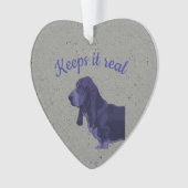 Basset Hound Tag Ornament (Vorderseite)