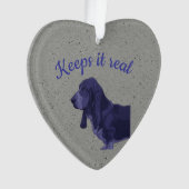 Basset Hound Tag Ornament (Vorderseite)