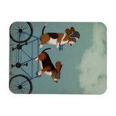 Basset Hound Tandem Magnet (Horizontal)