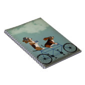 Basset Hound Tandem Notizblock (Rechte Seite)