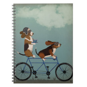 Basset Hound Tandem Notizblock