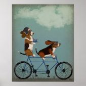 Basset Hound Tandem Poster (Vorne)