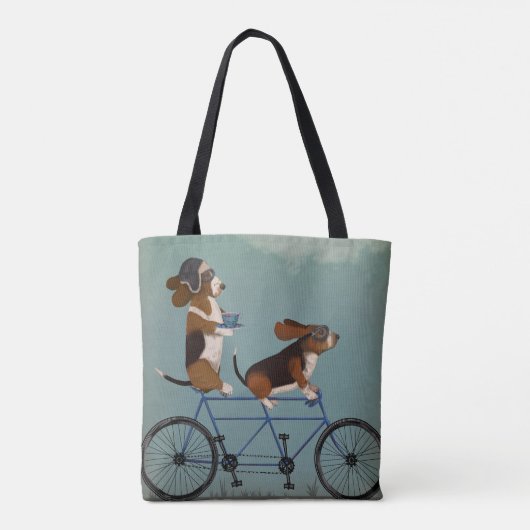 Basset Hound Tandem Tasche (Rückseite)