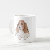 Basset Hound Tasse (Vorderseite Links)