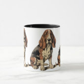 Basset Hound Tasse (Zentrum)