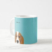 Basset-Hound-Tasse Kaffeetasse (Vorderseite Links)