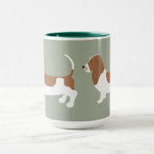 Basset Hound-Tasse Tasse (Zentrum)