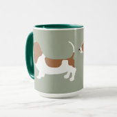 Basset Hound-Tasse Tasse (Vorderseite Links)