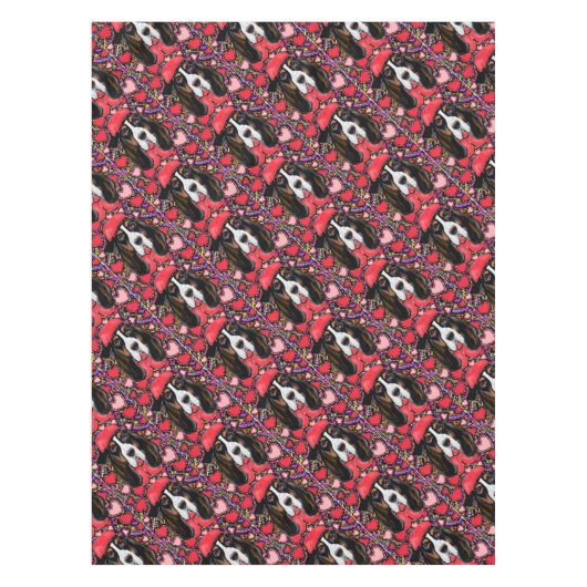 Basset Hound Tischdecke (Vorderseite)