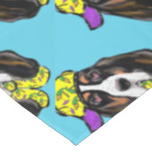 Basset Hound Tischdecke (Schrägansicht)