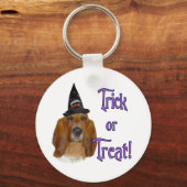 Basset Hound Trick Schlüsselanhänger (Vorderseite)