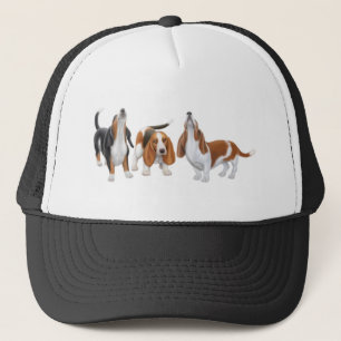 Basset Hound-Trio-Hut Truckerkappe