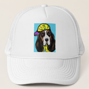 Basset Hound Trucker-Mütze Truckerkappe