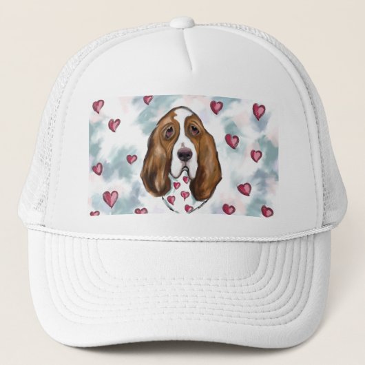 Basset Hound Truckerkappe (Vorderseite)