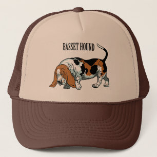 basset hound truckerkappe