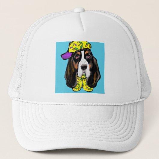 Basset Hound Truckerkappe (Vorderseite)