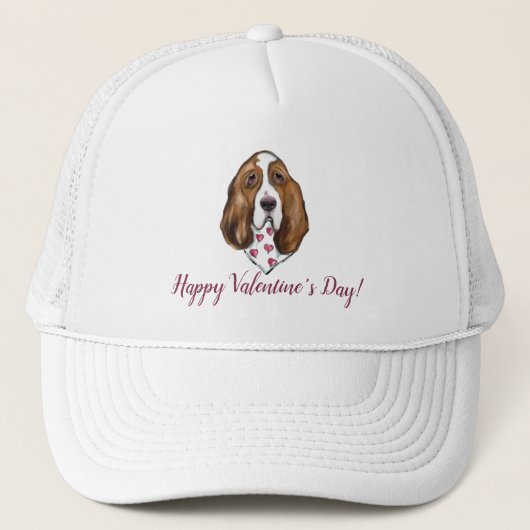 Basset Hound Truckerkappe (Vorderseite)