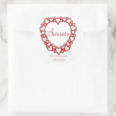 Basset Hound True Love - Aufkleber (Tasche)