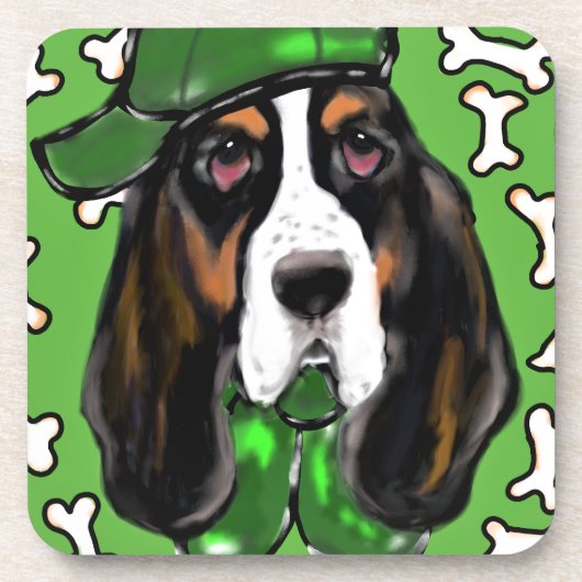 Basset Hound Untersetzer (Vorderseite)
